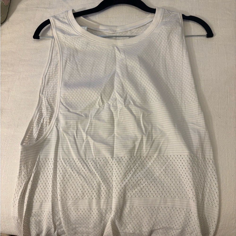 Women's Cream Sleeveless Top
